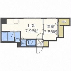 アダマゼイン厚別南の物件間取画像